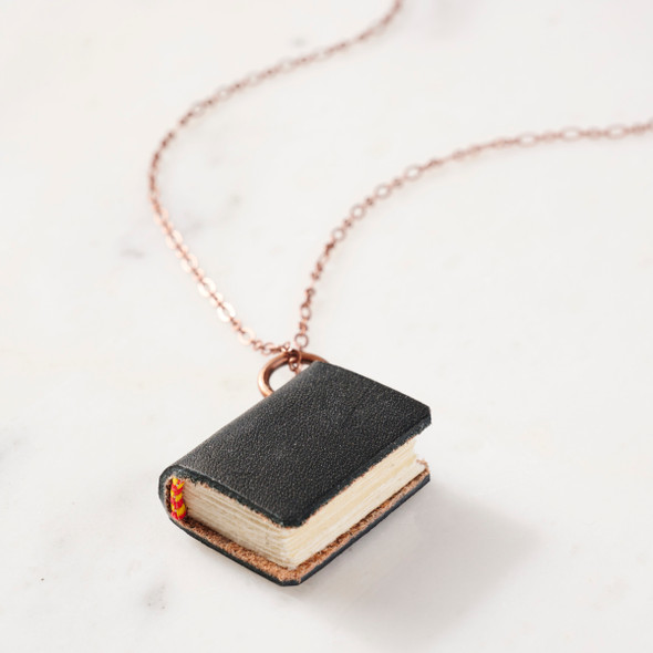 Book Necklaces by Peg and Awl