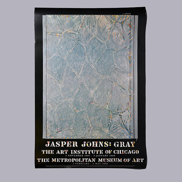 Jasper Johns Gray 2008 Vintage Exhibition Poster
