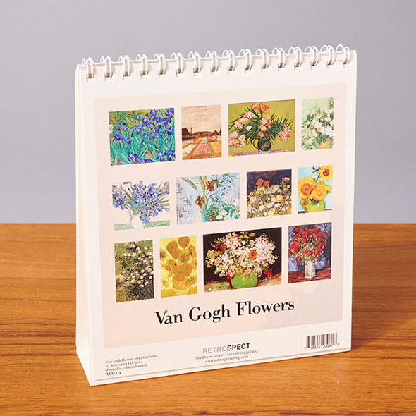  van Gogh Flowers 2023 Mini Desk Calendar 