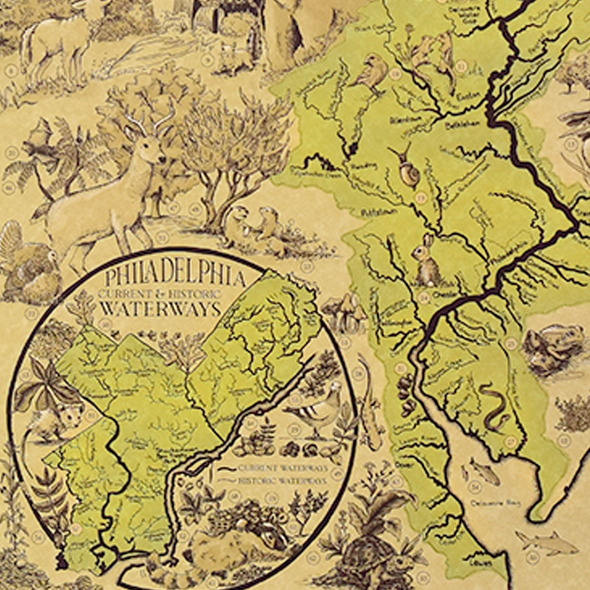  Lenapehoking: The Delaware River Watershed Map by Meg Lemieur 