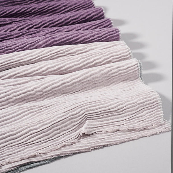  Soft Textured Ombre Scarf - Plum 