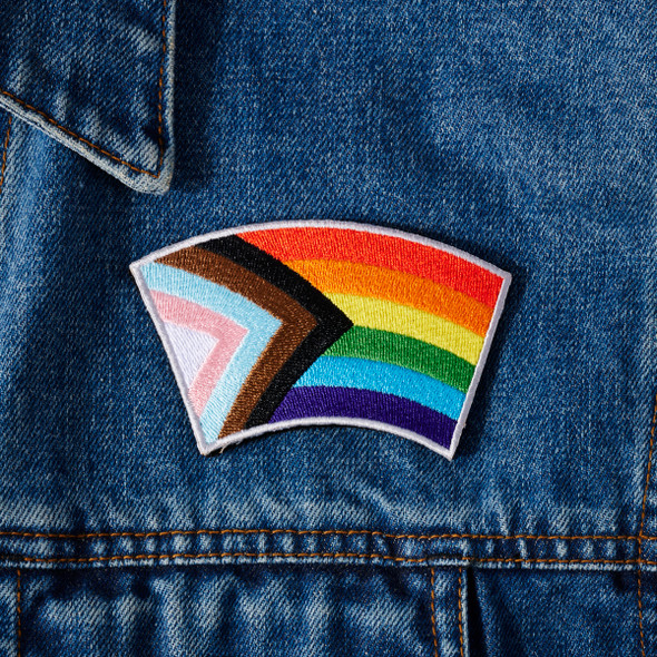 Progress Pride Flag Patch Velcro