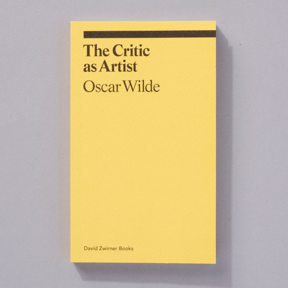 The Critic as Artist Oscar Wilde