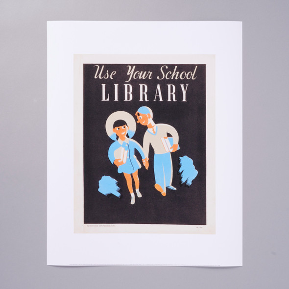 WPA Use Your School Library Archival Poster