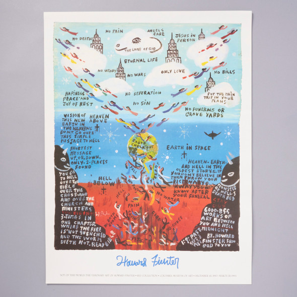 Finster "Earth, Space & Hell" Lithograph