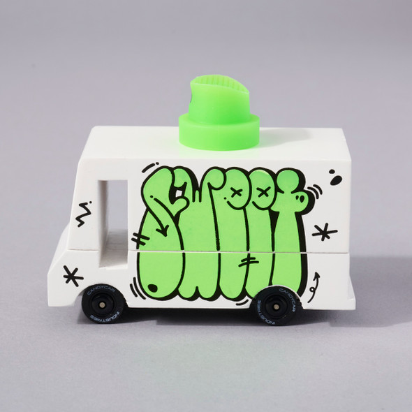 Graffiti Green Van