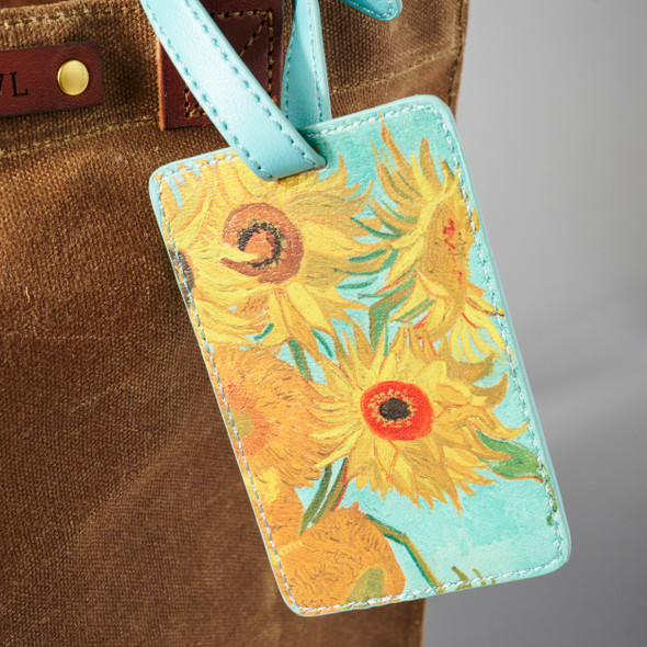 van Gogh Sunflowers (detail) Luggage Tag