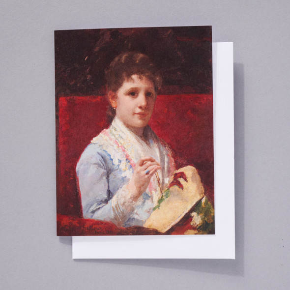 Mary Cassatt Mary Ellison Embroidering Notecard