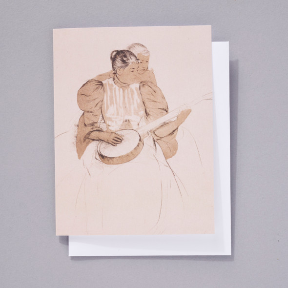 Mary Cassatt A Banjo Lesson (drypoint) Notecard