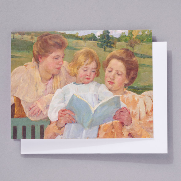 Mary Cassatt Family Group Reading Notecard