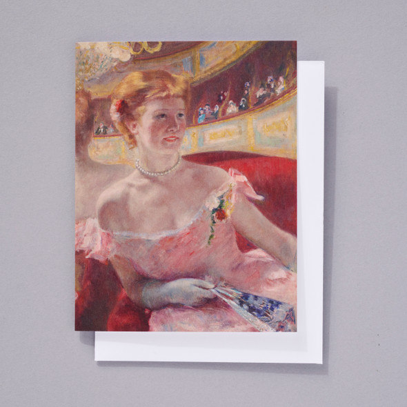 Mary Cassatt Woman in a Loge Notecard