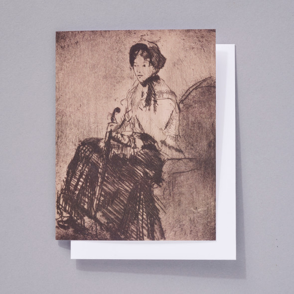 Mary Cassatt The Umbrella Notecard