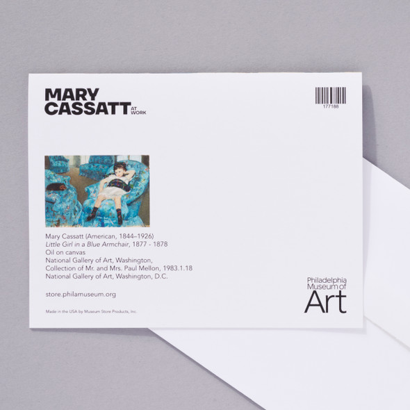 Mary Cassatt Little Girl in a Blue Armchair Notecard
