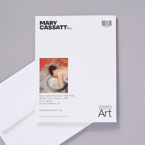Mary Cassatt Woman at Her Toilette Notecard