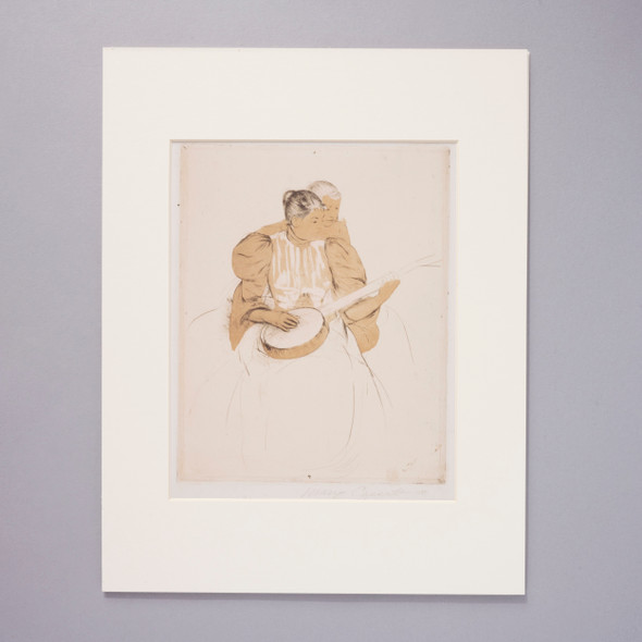 Mary Cassatt The Banjo Lesson Archival Matted Print