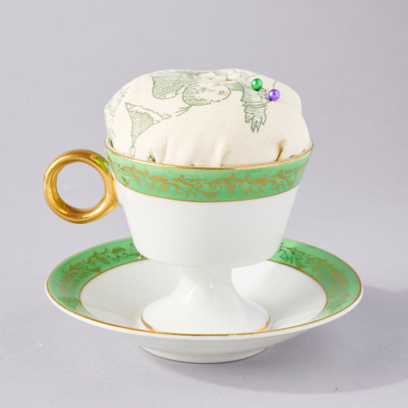 Vintage Teacup Pin Cushion