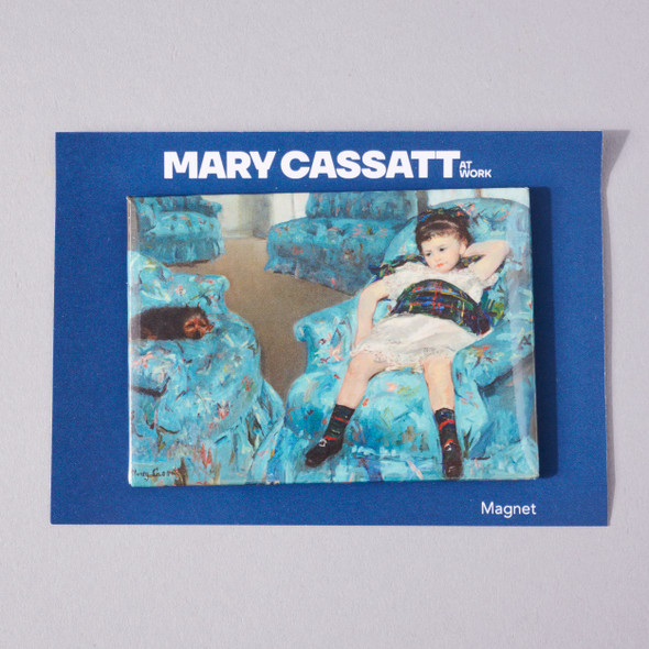 Mary Cassatt Little Girl in a Blue Armchair Magnet