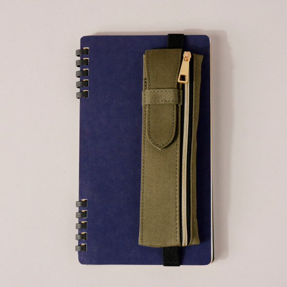 Midori Book Band Case in Khaki