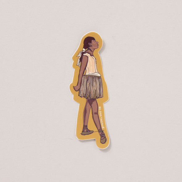 Degas Little Dancer Sticker by Ana Thorne