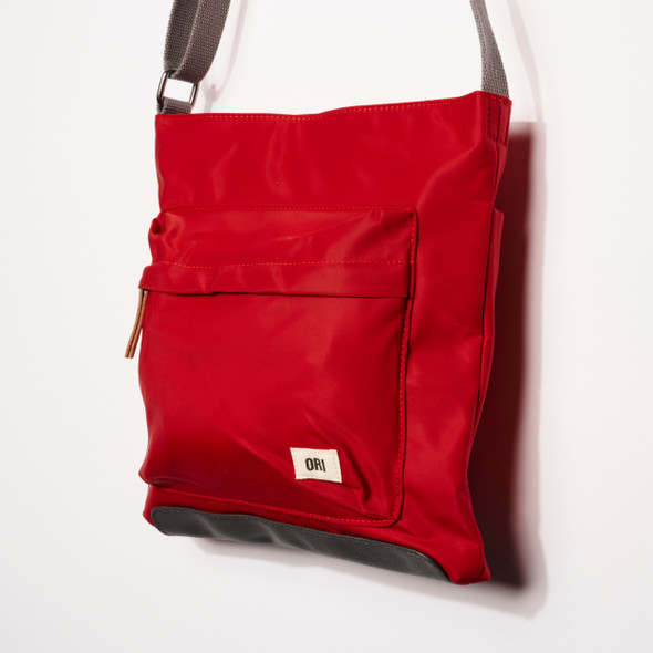 Kennington Nylon Crossbody Bag in Cranberry