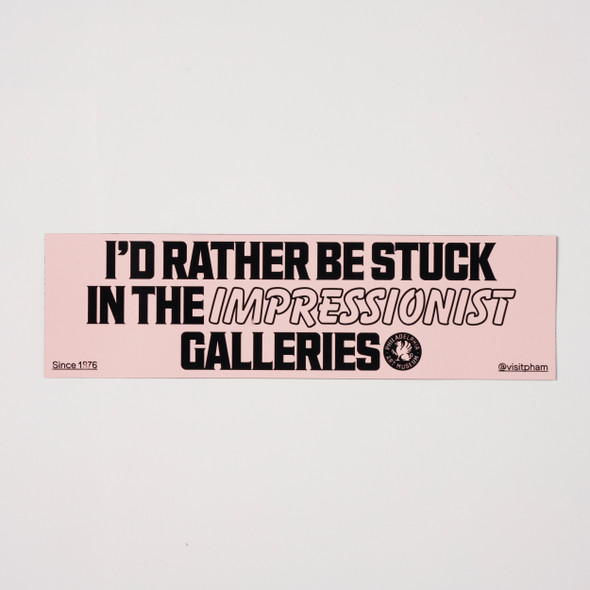 I'd Rather be Stuck Magnetic Bumper Sticker