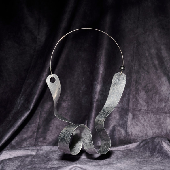 Sound Wave Sculpture Necklace