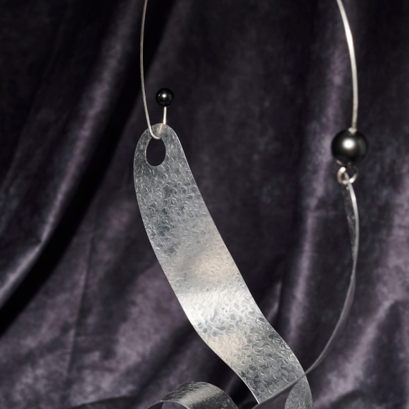 Sound Wave Sculpture Necklace