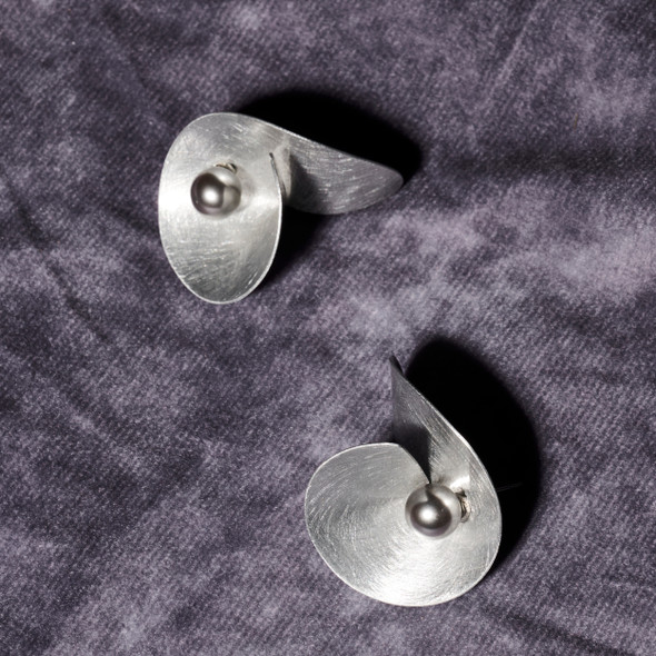 Sculptured Conical Post Earrings
