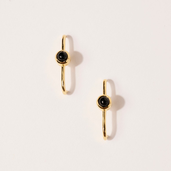 Onyx Dillon Stud Earrings by Merewif