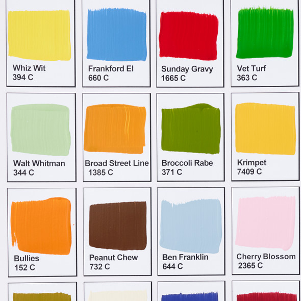 Palette of Philadelphia Hand Painted Print by South Fellini