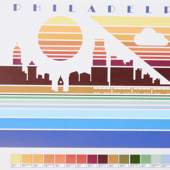 Offline Philadelphia Poster by South Fellini