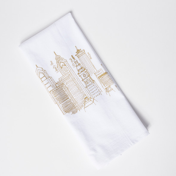 Philadelphia Skyline Tea Towel