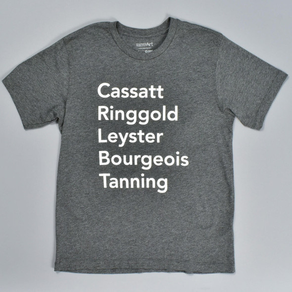 Philadelphia Museum of Art PMA x ArtGirlRising Who is Cassatt, Ringgold, Leyster, Bourgeois, Tanning? T-Shirt