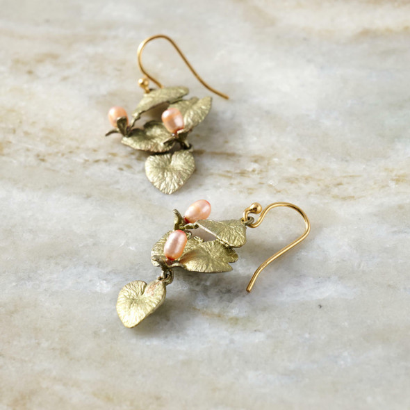 Water Lily Dangle Earrings