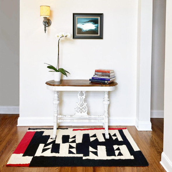  Mary Lee Bendolph of Gee's Bend Blocks, Strips, Strings & Half Squares Rug 