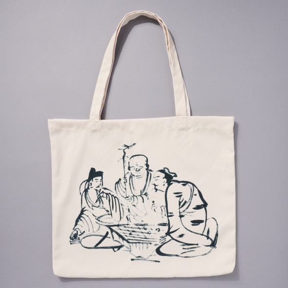 Chinese Confucian Scholar Monk Priest Tote