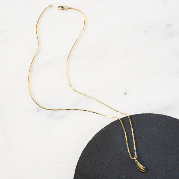 Give and Receive Brass Necklace by Moon Arrow
