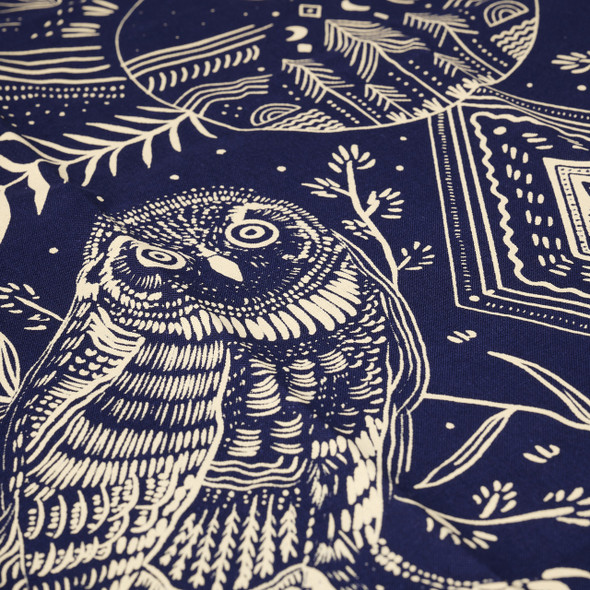 Two Owls Navy Bandana by Land and She