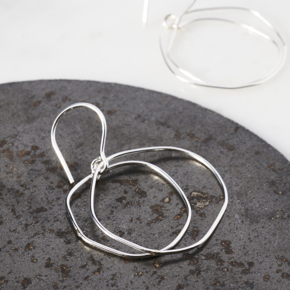 Forge and Finish Sterling Silver Orbit Earrings by Forge and Finish