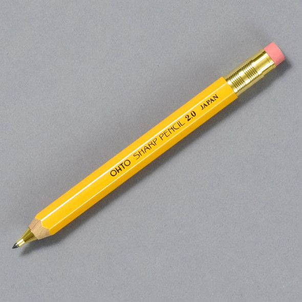 Ohto Wood Mechanical Pencil - Fat - Yellow