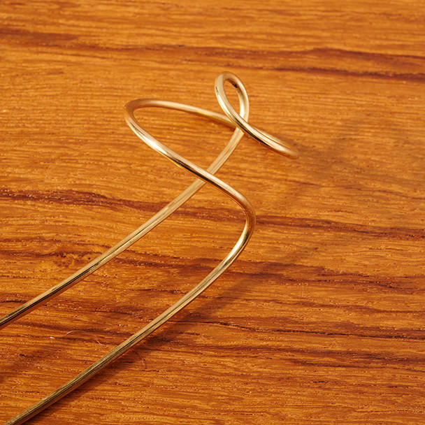 Keta Handmade Orbital Bronze Hair Pin by Keta Handmade