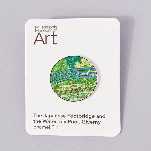 Monet Japanese Footbridge 1899 Enamel Pin