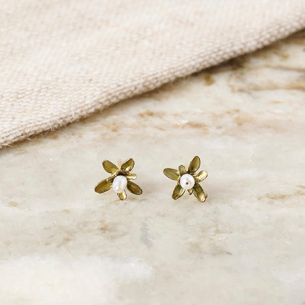 Michael Michaud Flowering Thyme Tiny Post Earrings