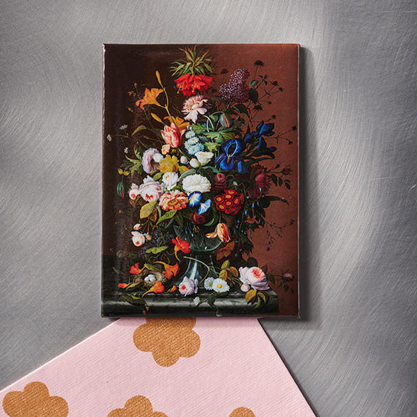 Philadelphia Museum of Art Roesen Still Life Flowers with Bird's Nest Magnet 