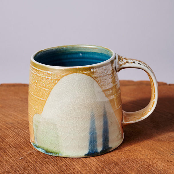 Samantha Bartlett Tri Color Salt-Fired Diner Mug by Samantha Bartlett 