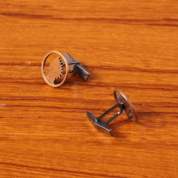 Copper Penny Cufflinks by Stacey Lee Webber