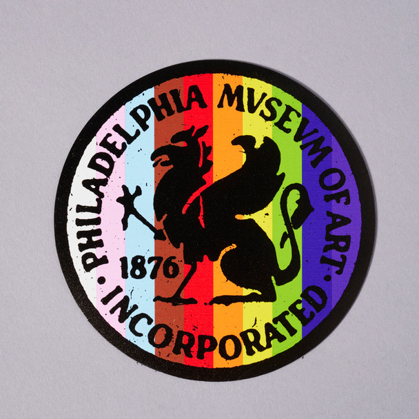 PMA Griffin x Progress Pride Flag Car Magnet
