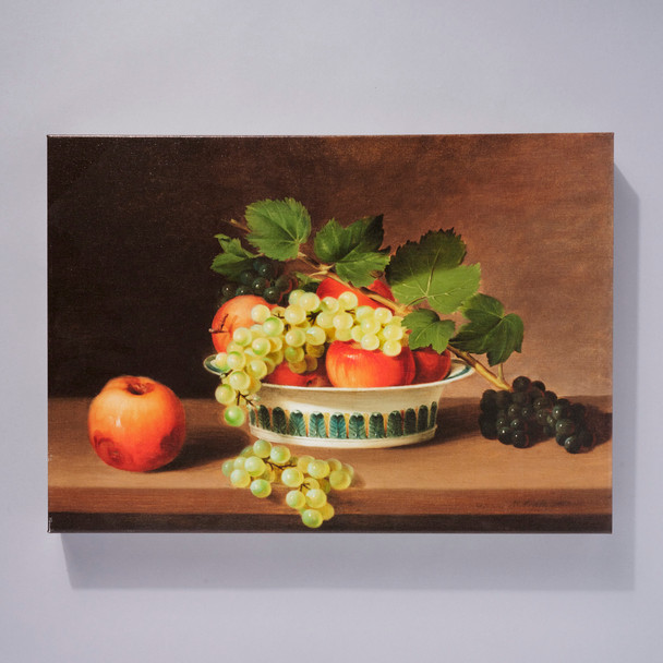 Sarah Miriam Peale Still Life with Fruit in a China Bowl Canvas