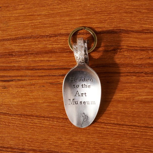 'Headed to the Art Museum' Spoon Keychain by Kinder Studio Design