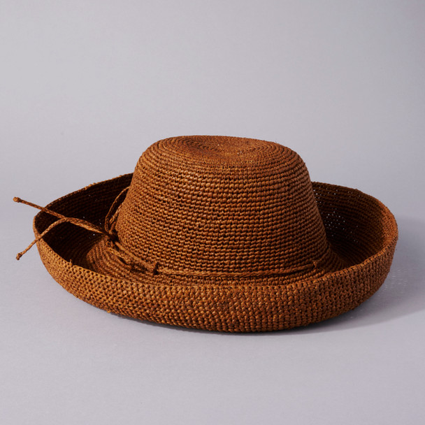 Tobacco Crochet Straw Hat